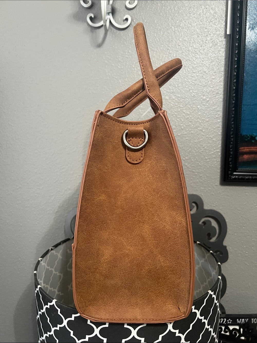 Wrangler embroidered & studded boot scroll tote bag - Picture 5 of 12